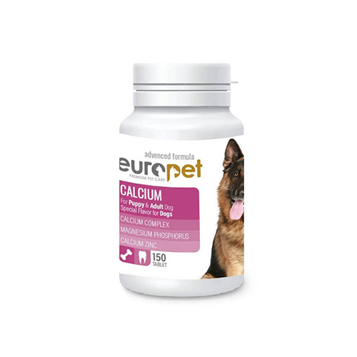 قرص کلسیم تقویت استخوان سگ euro pet