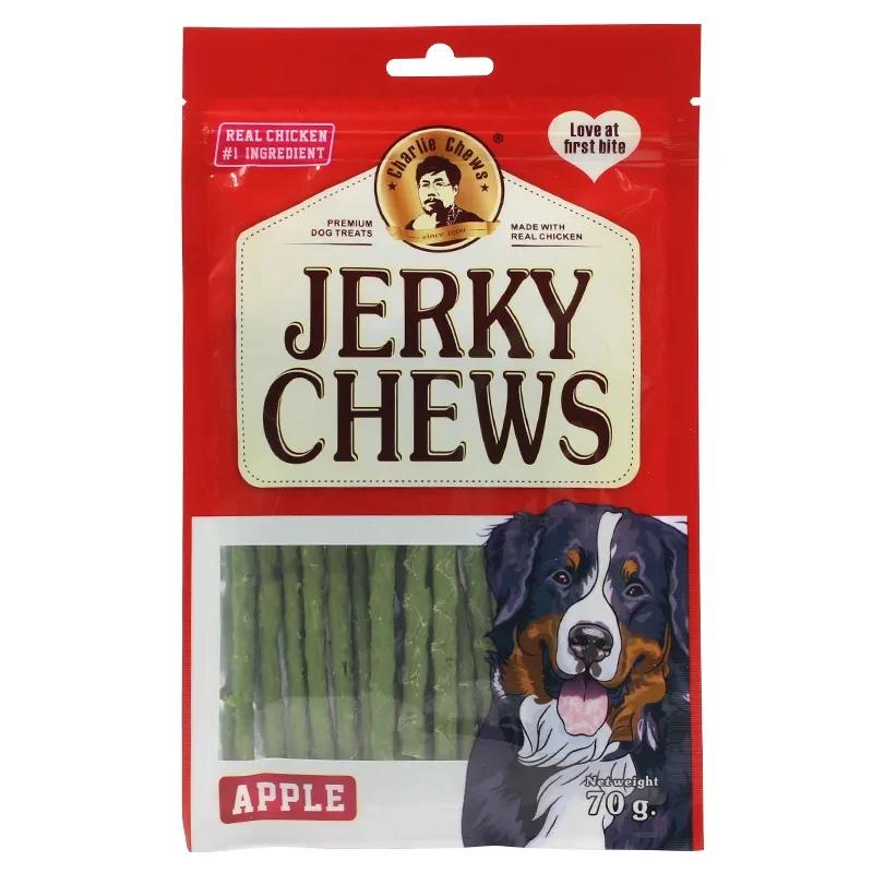 تشویقی استیک سیب 70 گرمی  Charlie Jerky Chews