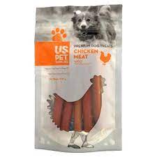 تشویقی سگ رول پر شده استیک مرغ و شیر 100گرمی us pet