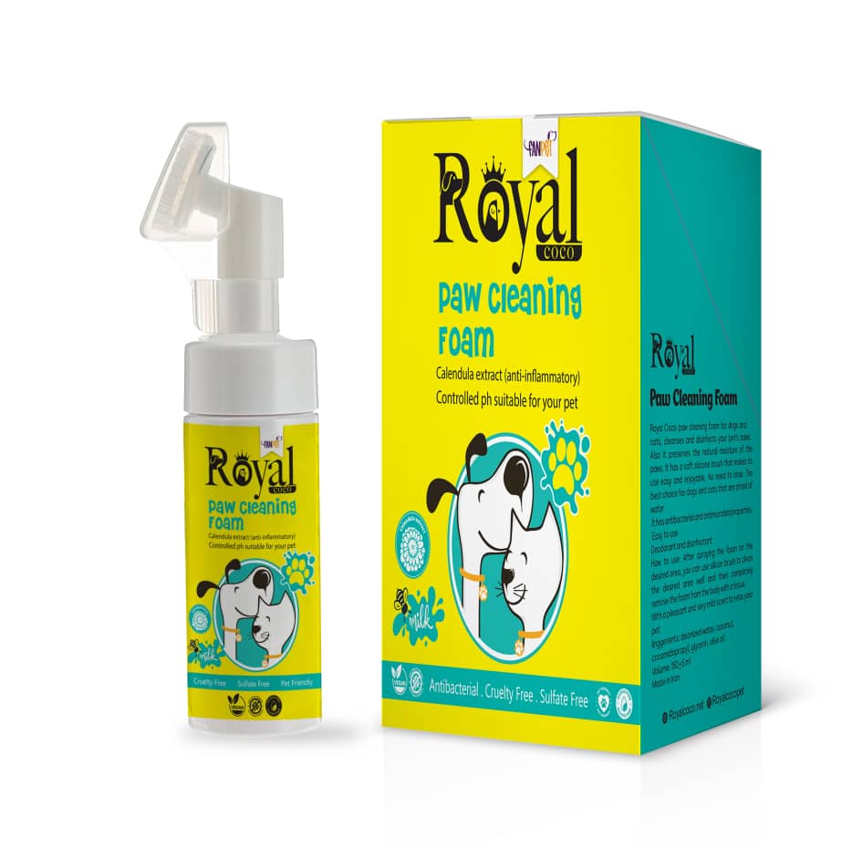 فوم پنچه شور مخصوص سگ و گربه 150ميل  Royal coco