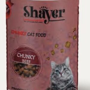 چانک گوشت با سس گوشت گربه 400گرمی shayer