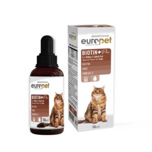 شربت گربه پوست و مو بیوتین پلاس Europet