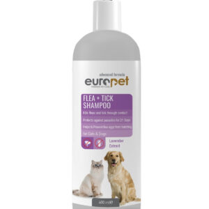 شامپو ضد كك و كنه مخصوص سگ و گربه EURO PET 