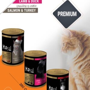 كنسرو مخصوص گربه با طعم مرغ و جگر 380 گرمي  Royal coco