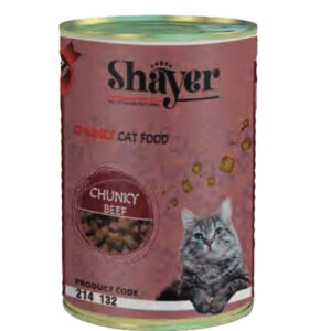 چانک گوشت با سس گوشت گربه 400گرمی shayer