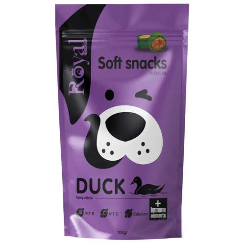 تشويقي اسنك نرم مخصوص سگ طعم اردك Royal coco