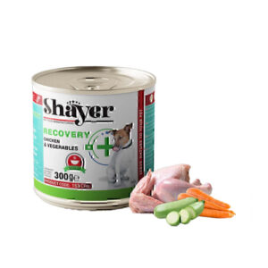 كنسرو مرغ و سبزيجات (سوپ ريكاوري) سگ 300 گرمي shayer