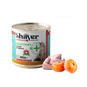 كنسرو مرغ و كدو حلوايي (سوپ ريكاوري) گربه 300 گرمي shayer
