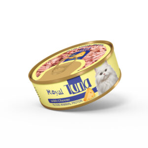 كنسرو نچرال گربه طعم ماهي تن و پنير 100 گرمي Royal coco