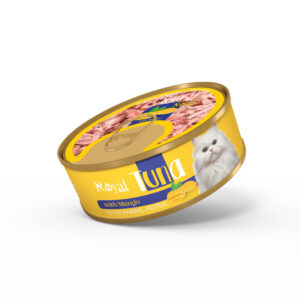 كنسرو نچرال گربه طعم ماهي تن و انبه 100 گرمي Royal coco