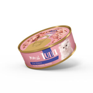 كنسرو نچرال كيتن طعم ماهي تن و مرغ 100 گرمي Royal coco