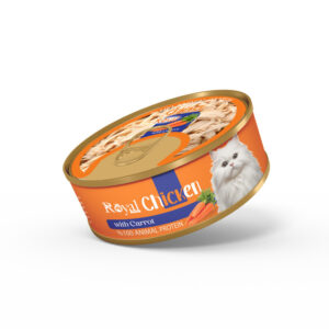 كنسرو نچرال گربه طعم مرغ و هويج 100 گرمي Royal coco