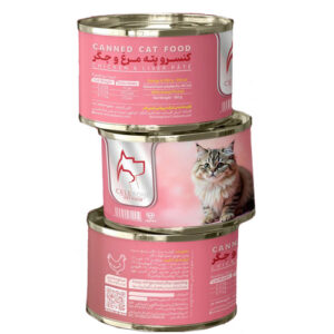 كنسرو پنه مرغ و جگر گربه 180 گرمي Celebone