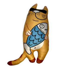 اسباب بازی عروسک گربه ماهی به دست Merryland