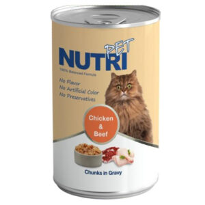 کنسرو  گوشت و مرغ 425 گرمی نوتری مخصوص گربه